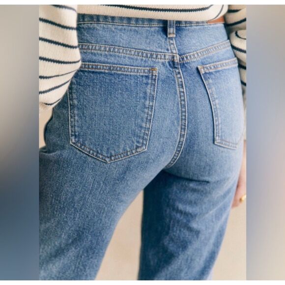 SEZANE, Women's Jeans, L'ICONIQUE DROIT DENIM, Blue, Size FR 40, US 8, NWT - Picture 11 of 11